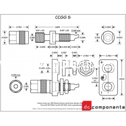 Cardas CCGG S - terminale głośnikowe - rysunek