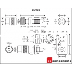 Cardas CCRR S - rodowane głośnikowe - rysunek