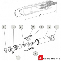 WBT-0102 Cu nextgen Topline - wtyk rca / cinch na kabel, miedź pozłacana (4 szt.)